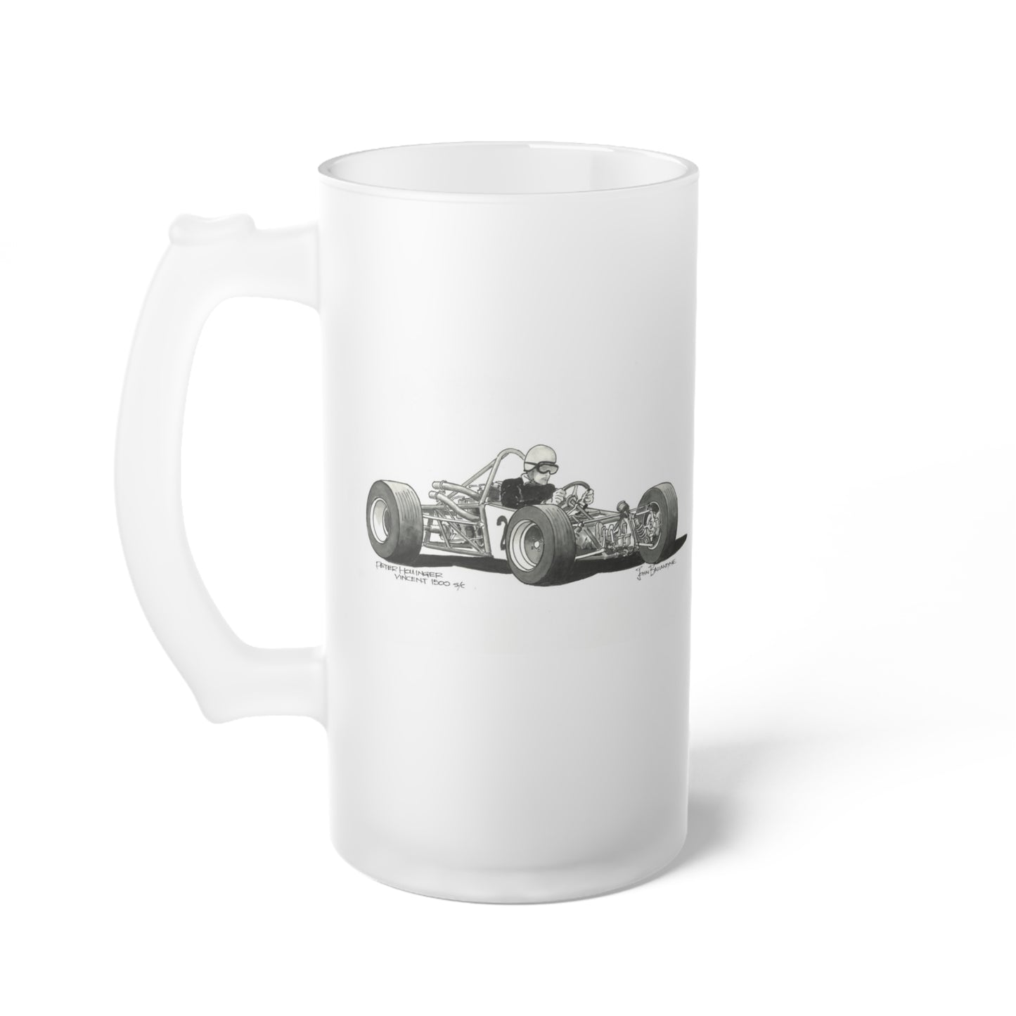 Frosted Glass Beer Mug – Peter Hollinger Vincent 1500 SC