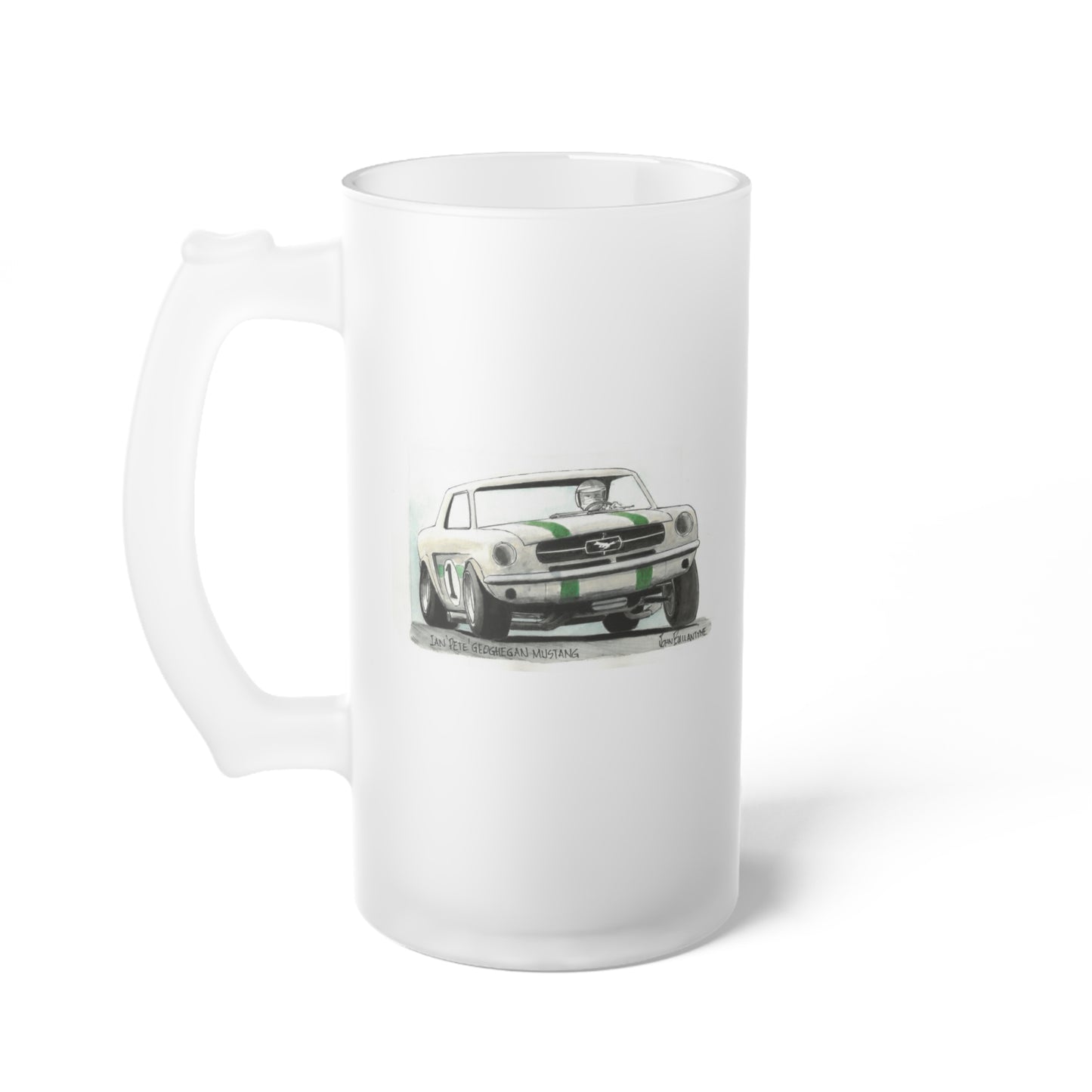 Frosted Glass Beer Mug – Ian "Pete" Geoghegan Mustang