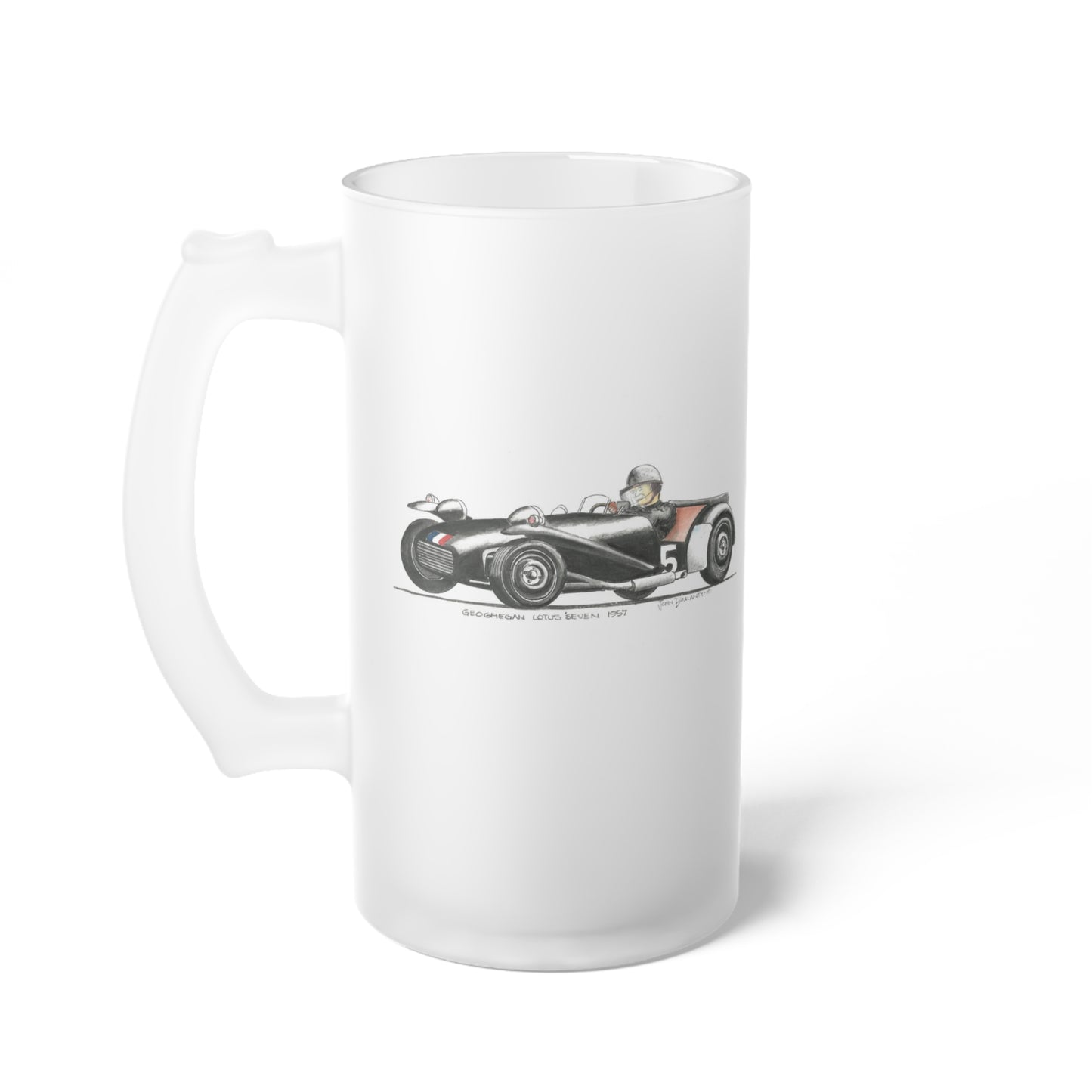 Frosted Glass Beer Mug – Lotus Seven 1957