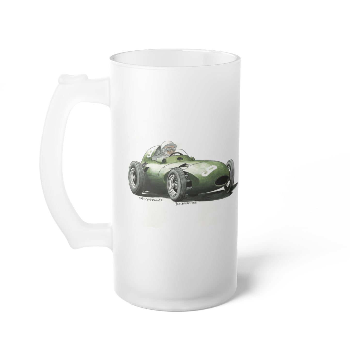 Frosted Glass Beer Mug – 1958 Vanwall