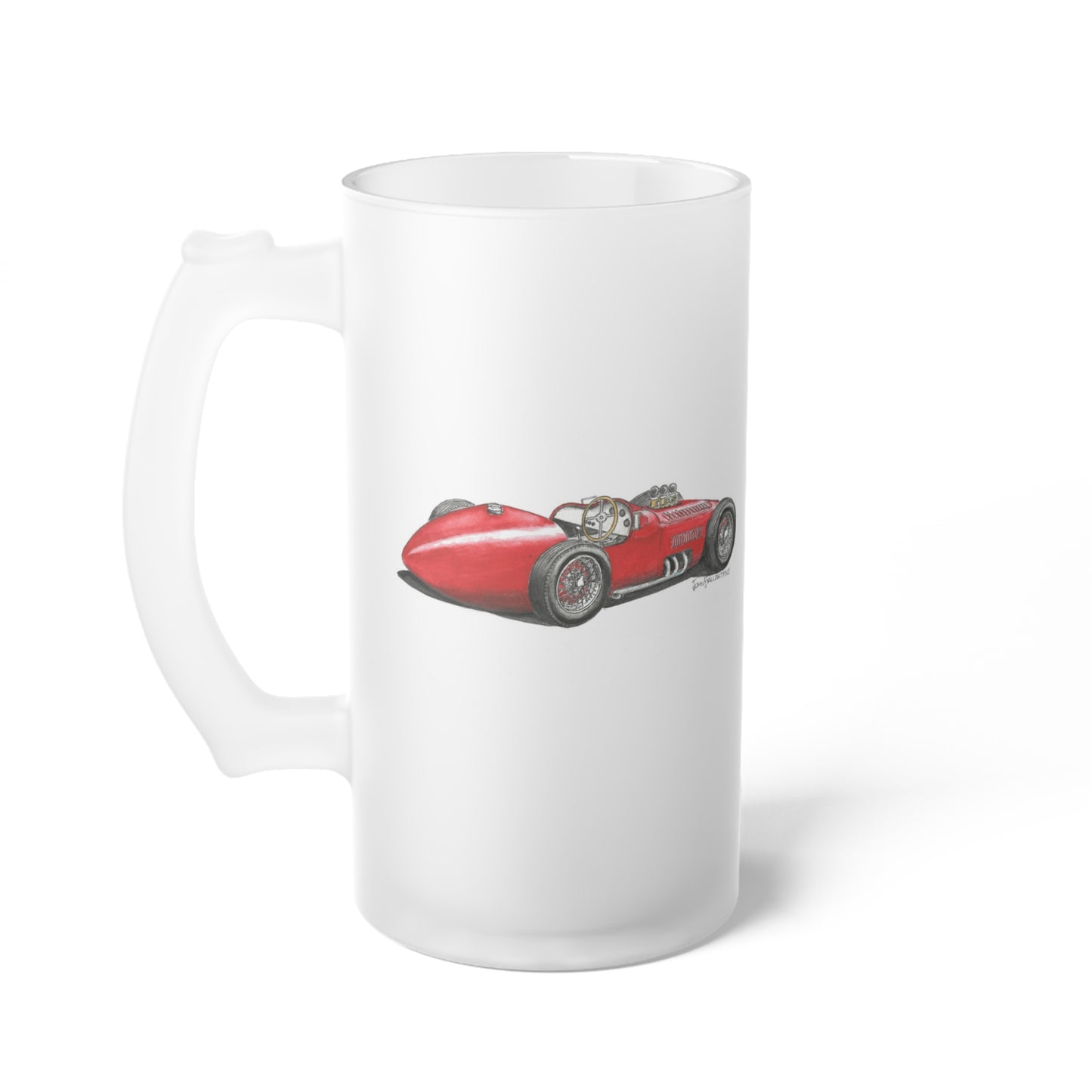 Frosted Glass Beer Mug – Fordside Valve V8 Special