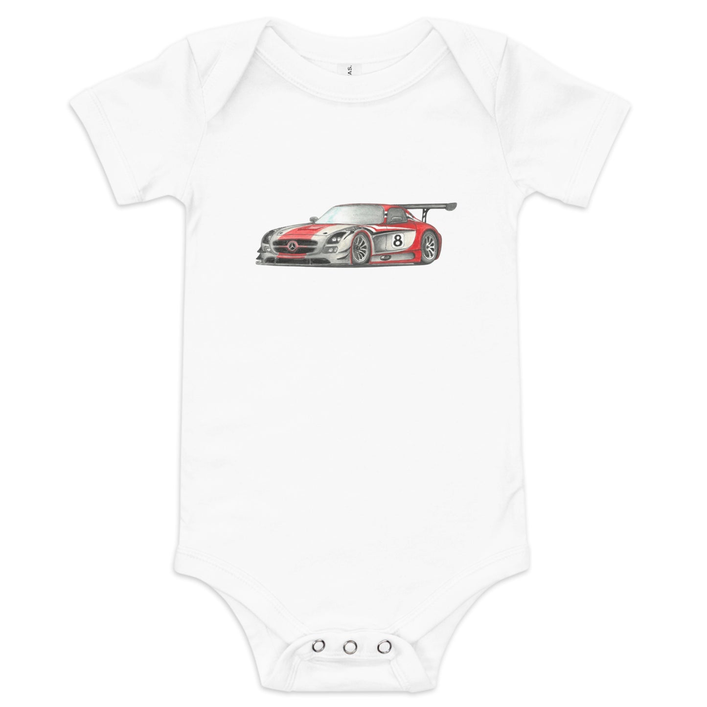 Baby short sleeve one piece - Mercedes GT3