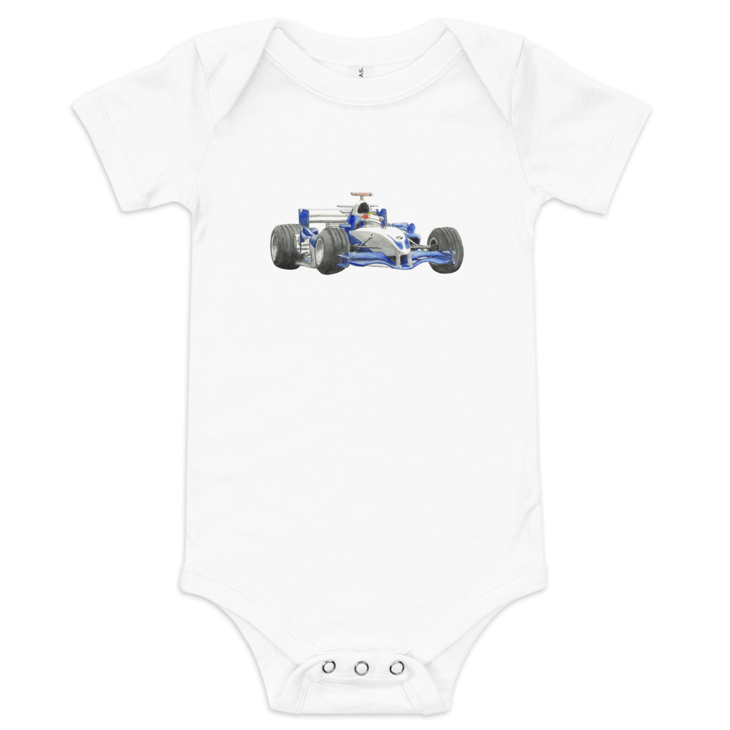 Baby short sleeve one piece – Mark Webber Williams FW29